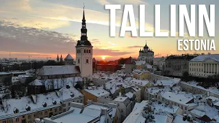 TALLINN | The Winter City | DRONE 4K