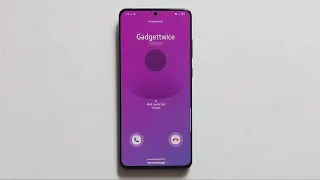 Samsung One UI 4.0 Android 12 incoming call (Over The Horizon)