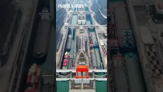 World's largest ship elevator at the Three Gorges Dam