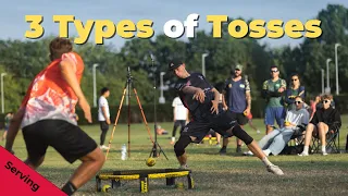 The 3 Types of Tosses | How to Become a Better Server | How to Serve in Roundnet (Spikeball)