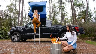 Truck Camping in Rural FLORIDA (riverside)