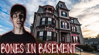 Exploring The Cursed Family's Haunted Mansion - Found BONES in the Basement