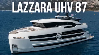 This €10,000,000 Yacht is INCREDIBLE! | Lazzara UHV 87 SuperYacht Tour