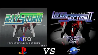 PSONE vs SEGA SATURN - RAYSTORM vs LAYER SECTION 2