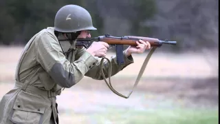 Short-barreled M2 carbine (Inland Mfg.) in action
