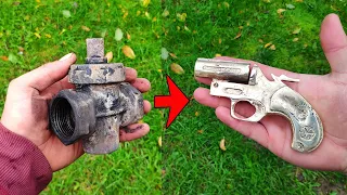 Casting pistol from the PUBG - Trash to treasure - Brass casting Hotmetal