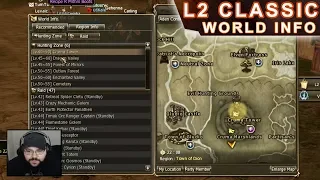 Lineage 2 Classic - Dica de Onde Upar (World Info - Hunting Zone) Tutorial PT-BR