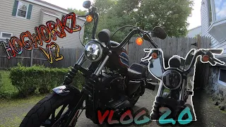 HOGWORKZ V2 2020 Iron 1200 Headlight Upgrade (Install/ Vlog)