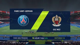 FIFA 22 PSG vs Nice | Ligue 1 2021/22 | Full Match