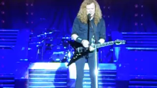 Megadeth Dave Mustaine asks for moment of silence for Nick Menza at Rock N Derby 22.5.16