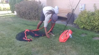 How to put together the Gosports golf practice netting.