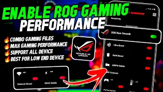 Max 90 - 120 FPS | Enable ROG Gaming Performance | Stable Fps & Performance | No Root