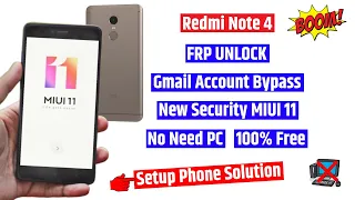 Redmi note 4 frp bypass | New trick 2023 | miui 11 (without pc)