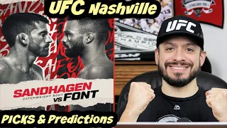 UFC NASHVILLE | SANDHAGEN vs. FONT | FULL CARD - PICKS & PREDICTIONS!!!