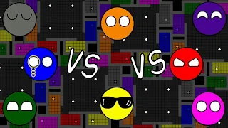 Marble Race| Not a CLASSIC BATTLE OF 8 COLORS IN THE ARENA| Algodoo