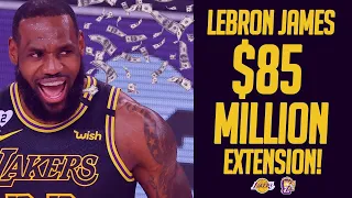 LeBron James signs two-year, $85 million extension with Lakers! How it impacts Anthony Davis' Deal!