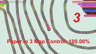 Paper.io 3 Map Control: 100.00% [Epic Slither.io]