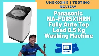 Panasonic NA-FD85X1HRM Fully Auto Top Load 8.5 Kg Inverter Washing Machine | Unboxing + Review