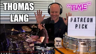 Drum Teacher Reacts: THOMAS LANG performing the song "Time" from his album "ProgPop" (2021 Reaction)