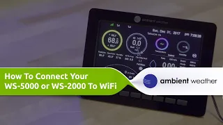 HOW TO: Connect Your WS-5000 & WS-2000 To WiFi
