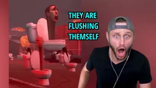SSundee reacts to Skibidi Toilets flushing themselves