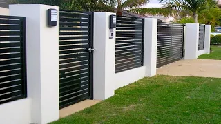 100 Backyard Fence Design Ideas 2024 House Exterior Boundary Front Wall Design Patio Garden Fences 2