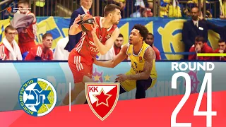 Zvezda claims huge road win at Maccabi! |  Round 24, Highlights | Turkish Airlines EuroLeague