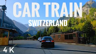 Switzerland Car Train! Lötschberg Car Train | Kandersteg to Goppenstein