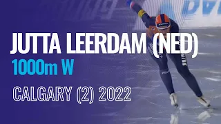 Jutta LEERDAM (NED) | Winner | 1000m W | Calgary (2) | #SpeedSkating