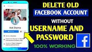 How to delete facebook account without username and password | Facebook Account Delete Without Pass