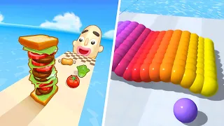 Sandwich Runner | Canvas Run - All Level Gameplay Android,iOS - NEW BIG APK UPDATE