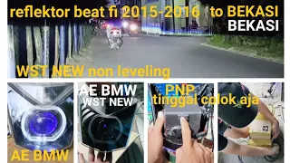 reflektor beat fi 2015-2016 wst new non leveling sinar otomotif