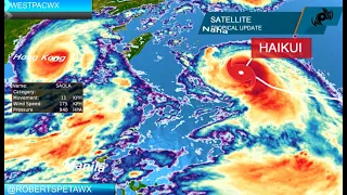 Typhoon Saola hits Hong Kong with Haikui heading towards Taiwan