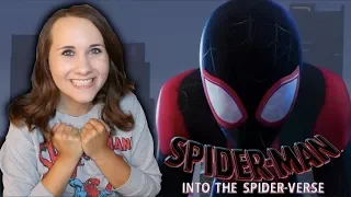 Rachel Reacts to SPIDER-MAN: INTO THE SPIDER-VERSE Official Trailer! || Adorkable Rachel