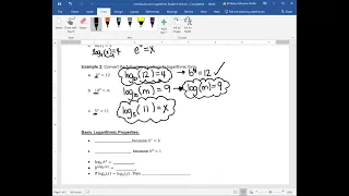 Converting Between Exponential and Logarithmic Forms