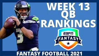 2021 Fantasy Football Rankings - Week 13 Quarterback Rankings (Top 24)