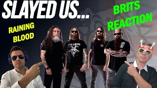 Slayer - Raining Blood LIVE(BRITS REACTION!!!) Metal Monday