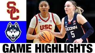 #1 USC vs UConn Highlights | 2024 NCAA Women's Basketball Championship - Elite 8