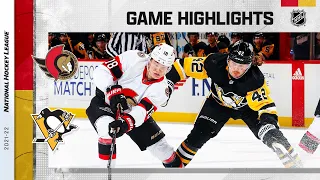 Senators @ Penguins 1/20/22 | NHL Highlights