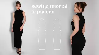 DIY Mock Neck Dress + PATTERN