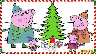 행복한 페파피그 가족 그림 그리기 Happy Peppa Pig Family Drawing