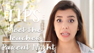 Teacher Tips ~ Meet the Teacher / Parent Night