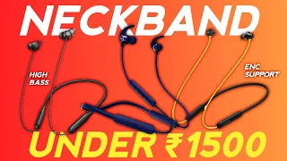 Top 3 Best Neckband Under 1500 With Noise Cancellation🔥Under 1500 Best Neckband 2024