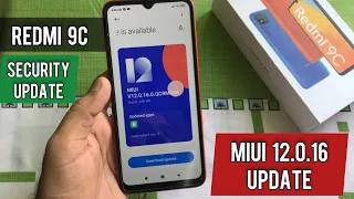 Redmi 9c Got MIUI 12.0.16 Stable Update | System Security Patch & More