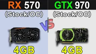 RX 570 Vs. GTX 970 | Stock and Overclock Gaming Benchmarks