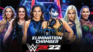 Elimination Chamber Match to the Raw Women’s Title at WrestleMania |WWE2K22|