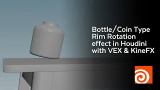 Learn how to Procedurally animate a coin or bottle spin in Houdini using VEX!