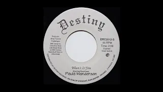 Paula Manderson - Wasn't It You, Canadian Country 45rpm c.1988