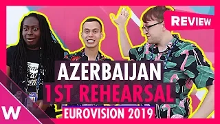 Azerbaijan First Rehearsal: Chingiz "Truth" @ Eurovision 2019 (Reaction) | wiwibloggs