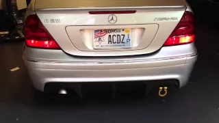 Mercedes C55 AMG Full Custom Exhaust Start-Up and Revs